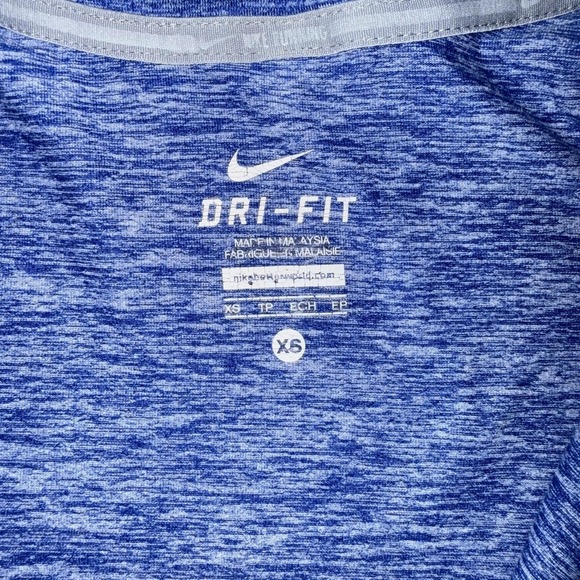 Nike Dri-FIT Pullover Womens XS Blue 1/4 Zip Long Sleeve Running Lightweight Top - Picture 7 of 9